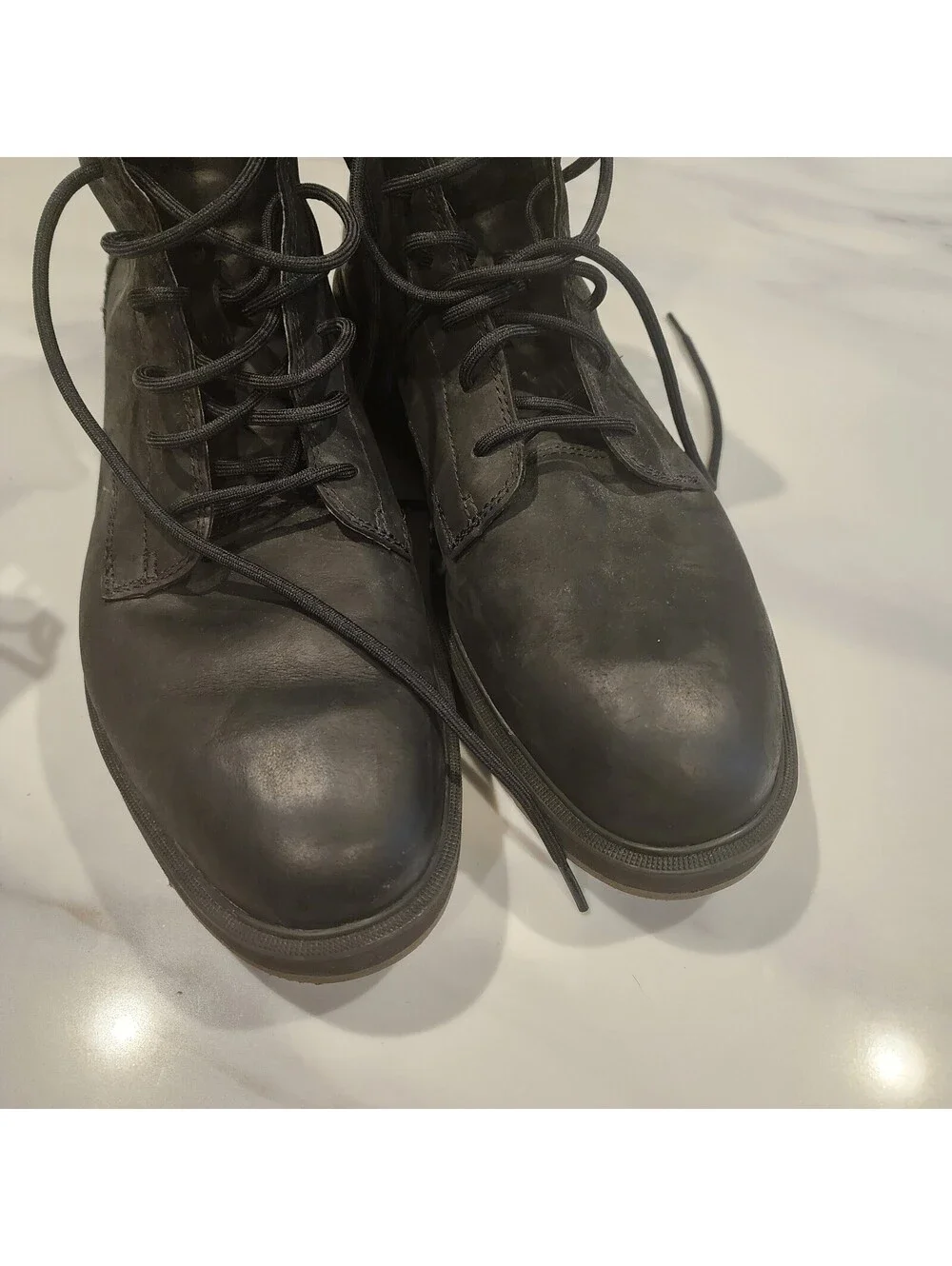 SOREL Men’s Hi-Line Waterproof Lace-Up Boots Black Leather 13